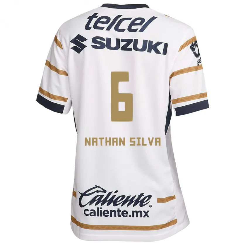 Danxen Mænd Nathan Silva #6 Hvid Obsidian Hjemmebane Spillertrøjer 2024/25 Trøje T-Shirt