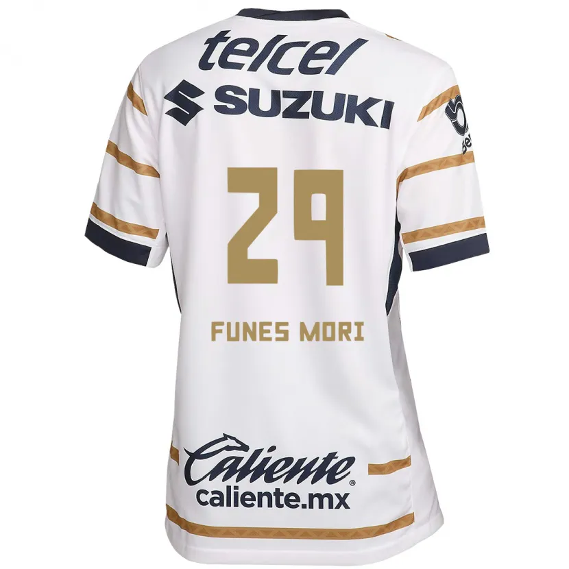 Danxen Mænd Rogelio Funes Mori #29 Hvid Obsidian Hjemmebane Spillertrøjer 2024/25 Trøje T-Shirt