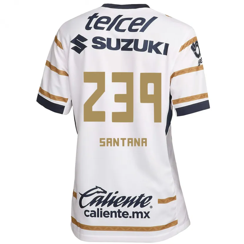 Danxen Mænd Guillermo Santana #239 Hvid Obsidian Hjemmebane Spillertrøjer 2024/25 Trøje T-Shirt
