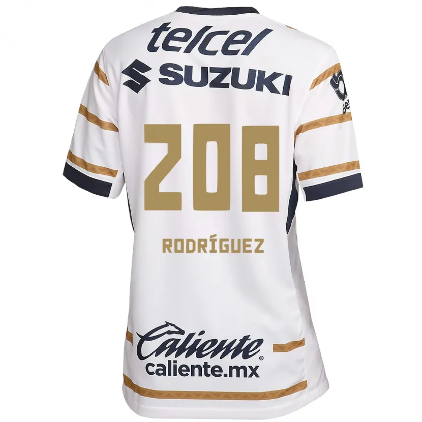 Danxen Mænd Gael Rodríguez #208 Hvid Obsidian Hjemmebane Spillertrøjer 2024/25 Trøje T-Shirt