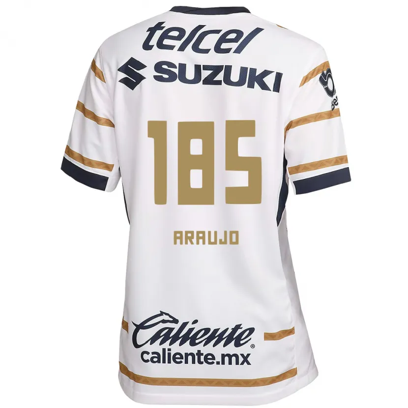 Danxen Mænd Andrés Araujo #185 Hvid Obsidian Hjemmebane Spillertrøjer 2024/25 Trøje T-Shirt