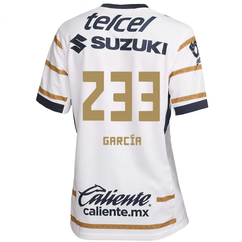 Danxen Mænd Carlos García #233 Hvid Obsidian Hjemmebane Spillertrøjer 2024/25 Trøje T-Shirt