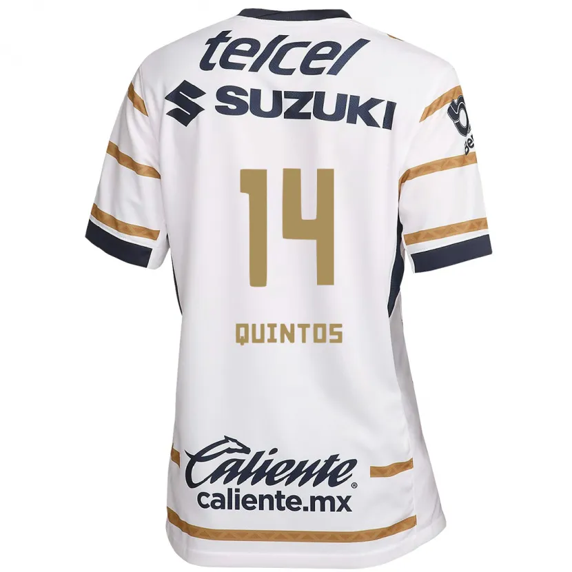Danxen Mænd Bibiana Quintos #14 Hvid Obsidian Hjemmebane Spillertrøjer 2024/25 Trøje T-Shirt