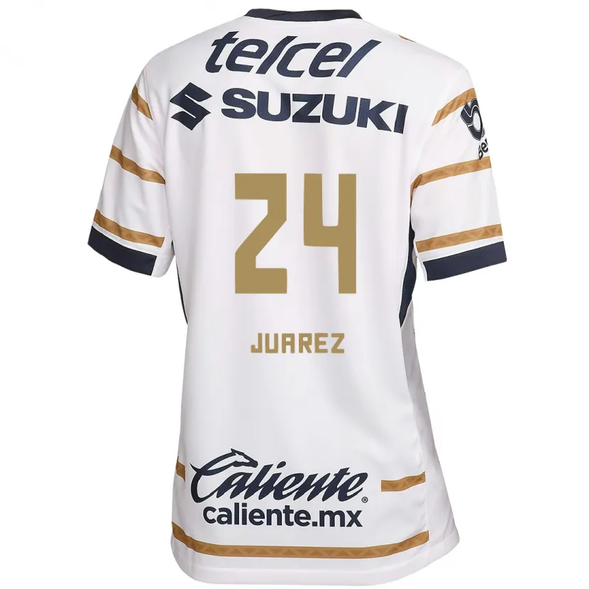 Danxen Mænd Gabriela Juarez #24 Hvid Obsidian Hjemmebane Spillertrøjer 2024/25 Trøje T-Shirt