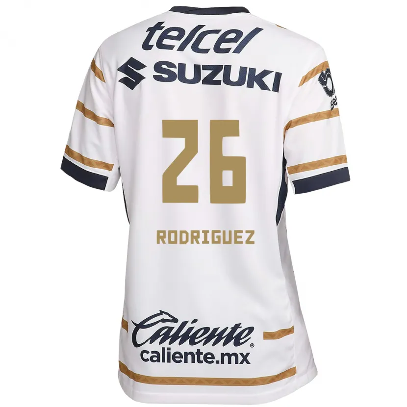 Danxen Mænd Lucia Rodriguez #26 Hvid Obsidian Hjemmebane Spillertrøjer 2024/25 Trøje T-Shirt