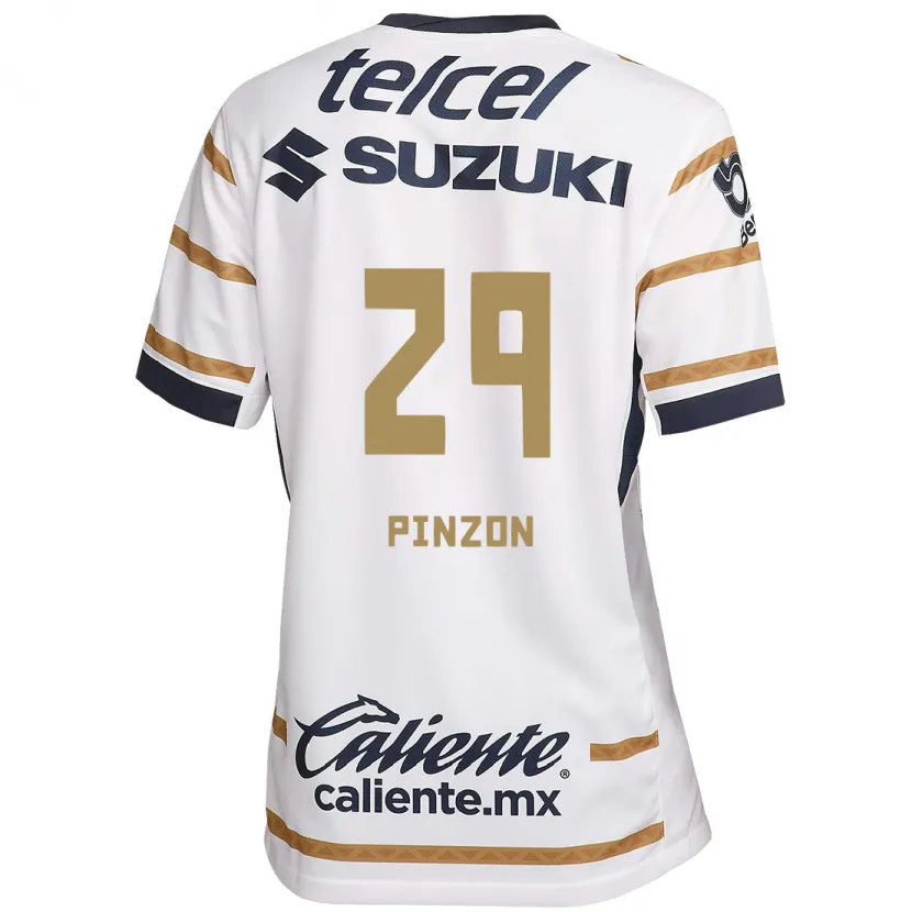 Danxen Mænd Liceth Pinzon #29 Hvid Obsidian Hjemmebane Spillertrøjer 2024/25 Trøje T-Shirt