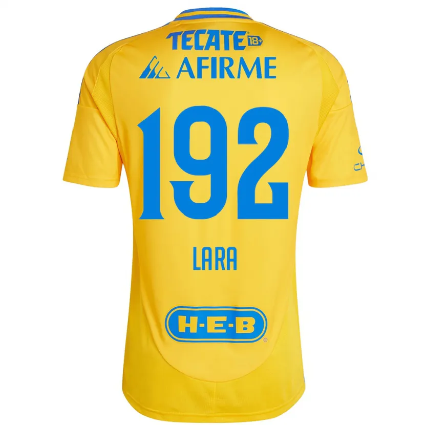 Danxen Mænd Miguel Lara #192 Guld Gul Hjemmebane Spillertrøjer 2024/25 Trøje T-Shirt