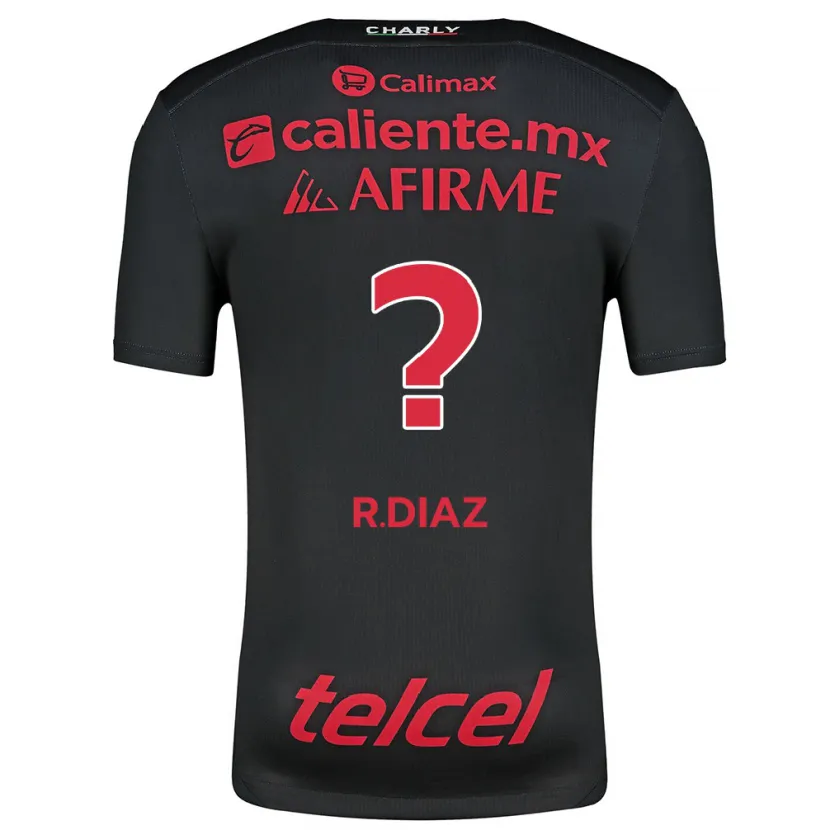 Danxen Mænd Ricardo Díaz #0 Sort Rød Hjemmebane Spillertrøjer 2024/25 Trøje T-Shirt