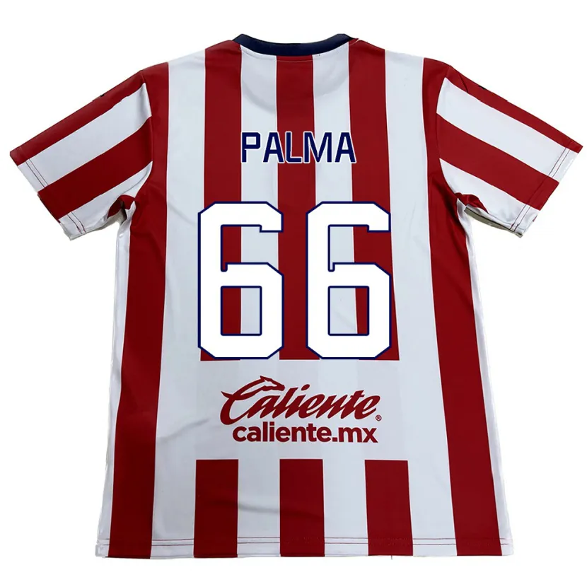 Danxen Mænd Arturo Palma #66 Rød Hvid Hjemmebane Spillertrøjer 2024/25 Trøje T-Shirt