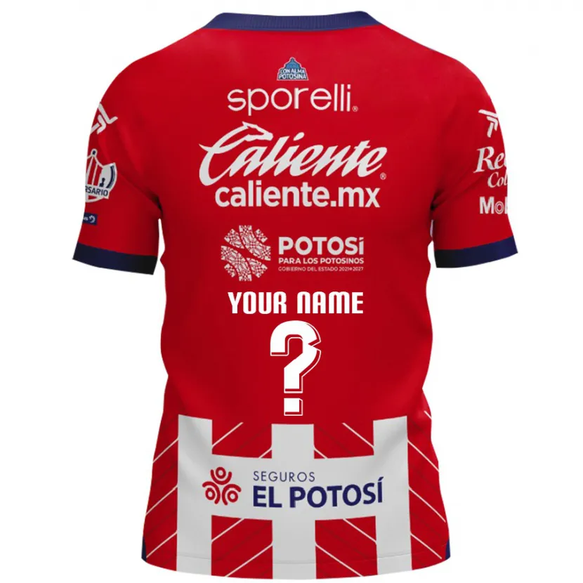 Danxen Mænd Dit Navn #0 Rød Hvid Hjemmebane Spillertrøjer 2024/25 Trøje T-Shirt