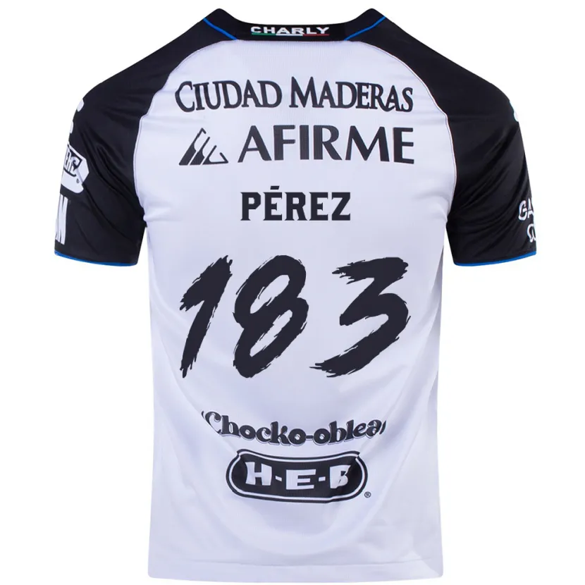 Danxen Mænd Aldahir Pérez #183 Sort Blå Hjemmebane Spillertrøjer 2024/25 Trøje T-Shirt