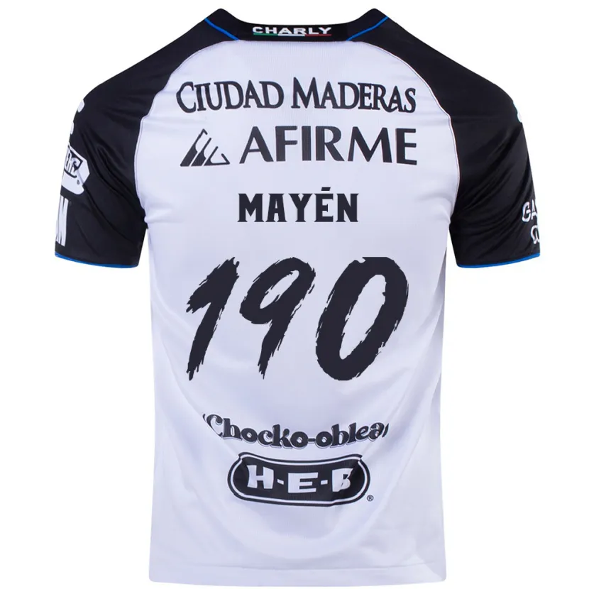 Danxen Mænd Eduardo Mayén #190 Sort Blå Hjemmebane Spillertrøjer 2024/25 Trøje T-Shirt
