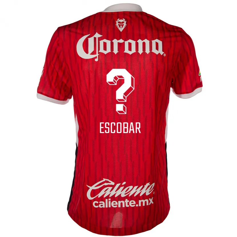 Danxen Mænd Juan Escobar #0 Rød Hvid Hjemmebane Spillertrøjer 2024/25 Trøje T-Shirt