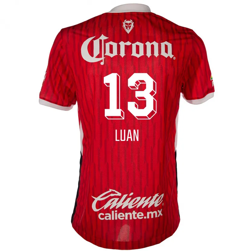 Danxen Mænd Luan #13 Rød Hvid Hjemmebane Spillertrøjer 2024/25 Trøje T-Shirt