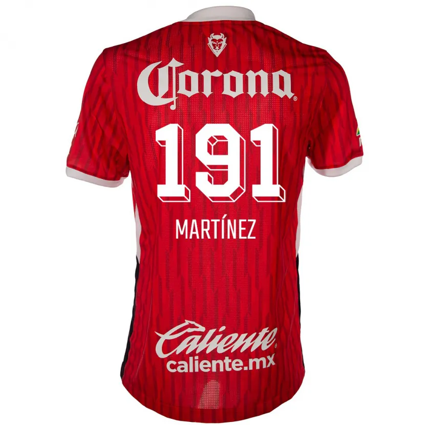 Danxen Mænd Kevin Martínez #191 Rød Hvid Hjemmebane Spillertrøjer 2024/25 Trøje T-Shirt