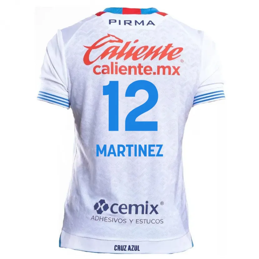 Danxen Mænd Jose Joaquin Martinez #12 Hvid Blå Udebane Spillertrøjer 2024/25 Trøje T-Shirt