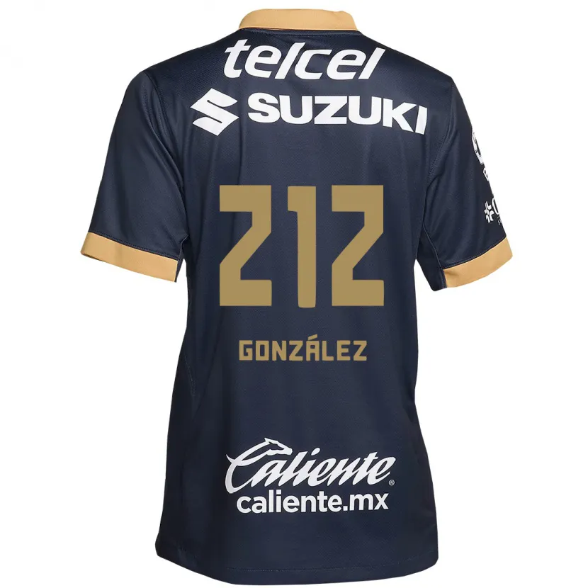 Danxen Mænd José González #212 Obsidian Guld Hvid Udebane Spillertrøjer 2024/25 Trøje T-Shirt