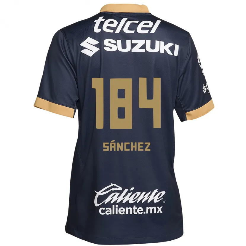 Danxen Mænd Manuel Sánchez #184 Obsidian Guld Hvid Udebane Spillertrøjer 2024/25 Trøje T-Shirt