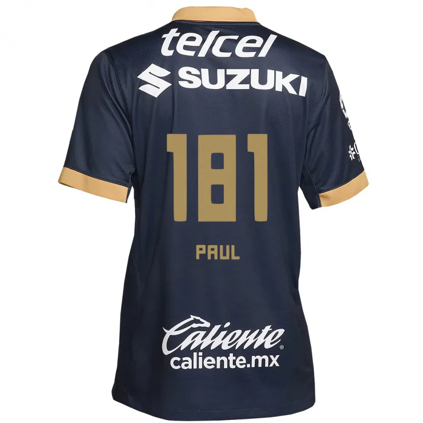 Danxen Mænd Miguel Paul #181 Obsidian Guld Hvid Udebane Spillertrøjer 2024/25 Trøje T-Shirt