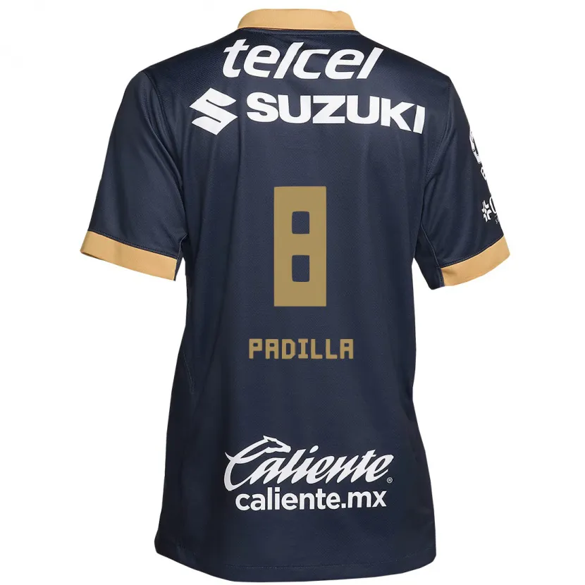 Danxen Mænd Dania Padilla #8 Obsidian Guld Hvid Udebane Spillertrøjer 2024/25 Trøje T-Shirt