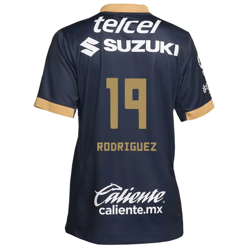 Danxen Mænd Yaneisy Rodriguez #19 Obsidian Guld Hvid Udebane Spillertrøjer 2024/25 Trøje T-Shirt