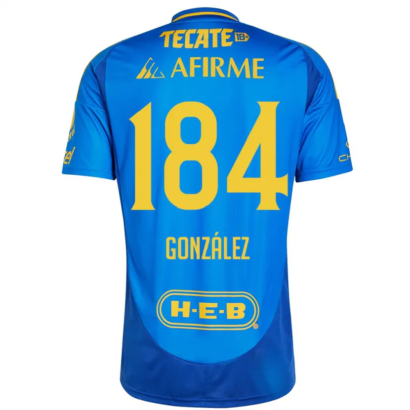 Danxen Mænd Erick González #184 Blå Gul Udebane Spillertrøjer 2024/25 Trøje T-Shirt