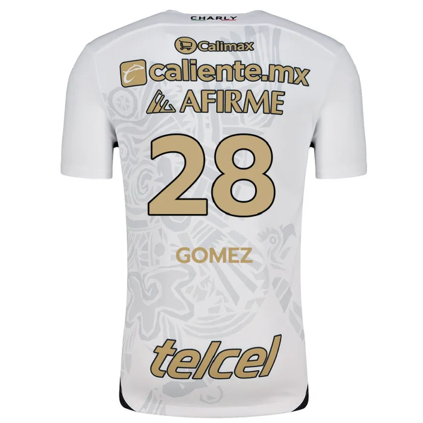 Danxen Mænd Alejandro Gómez #28 Hvid Sort Udebane Spillertrøjer 2024/25 Trøje T-Shirt