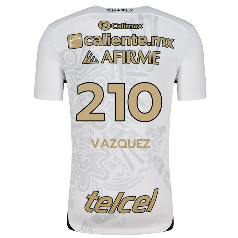 Danxen Mænd Daniel Vázquez #210 Hvid Sort Udebane Spillertrøjer 2024/25 Trøje T-Shirt