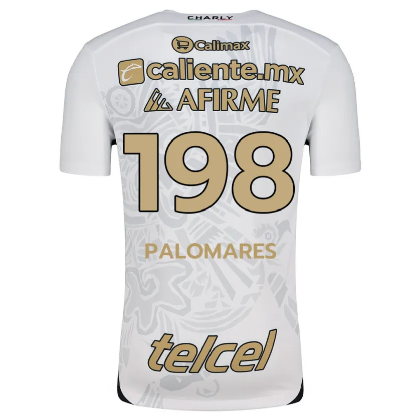 Danxen Mænd Ramón Palomares #198 Hvid Sort Udebane Spillertrøjer 2024/25 Trøje T-Shirt