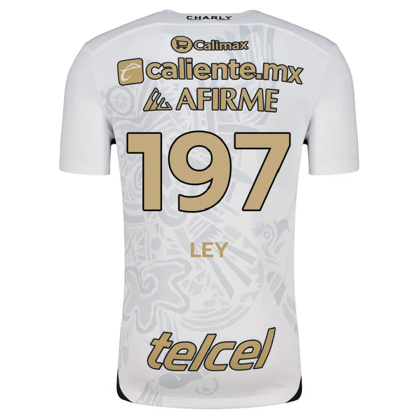 Danxen Mænd Emanuel Ley #197 Hvid Sort Udebane Spillertrøjer 2024/25 Trøje T-Shirt