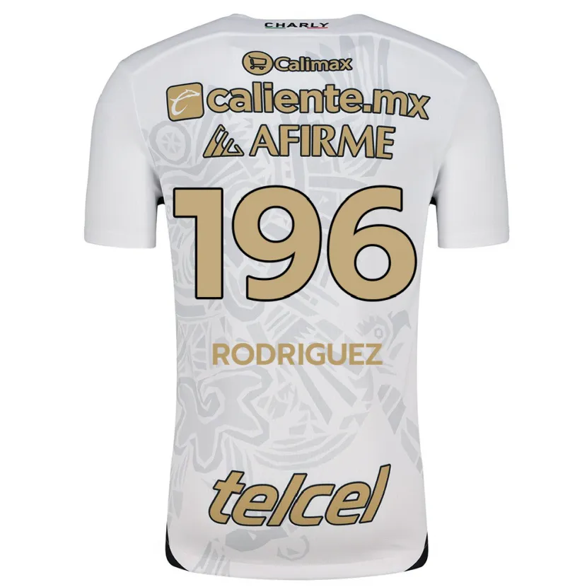 Danxen Mænd Prince Rodríguez #196 Hvid Sort Udebane Spillertrøjer 2024/25 Trøje T-Shirt