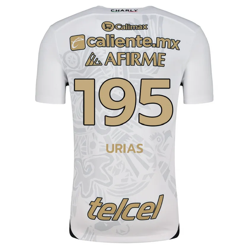 Danxen Mænd Héctor Urías #195 Hvid Sort Udebane Spillertrøjer 2024/25 Trøje T-Shirt