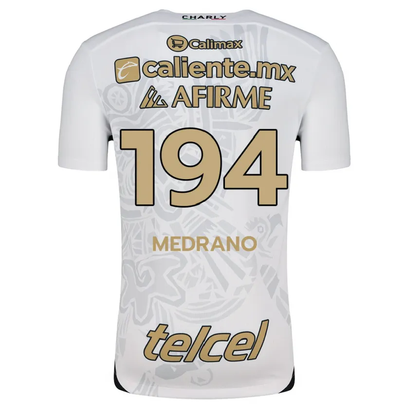 Danxen Mænd Luis Medrano #194 Hvid Sort Udebane Spillertrøjer 2024/25 Trøje T-Shirt
