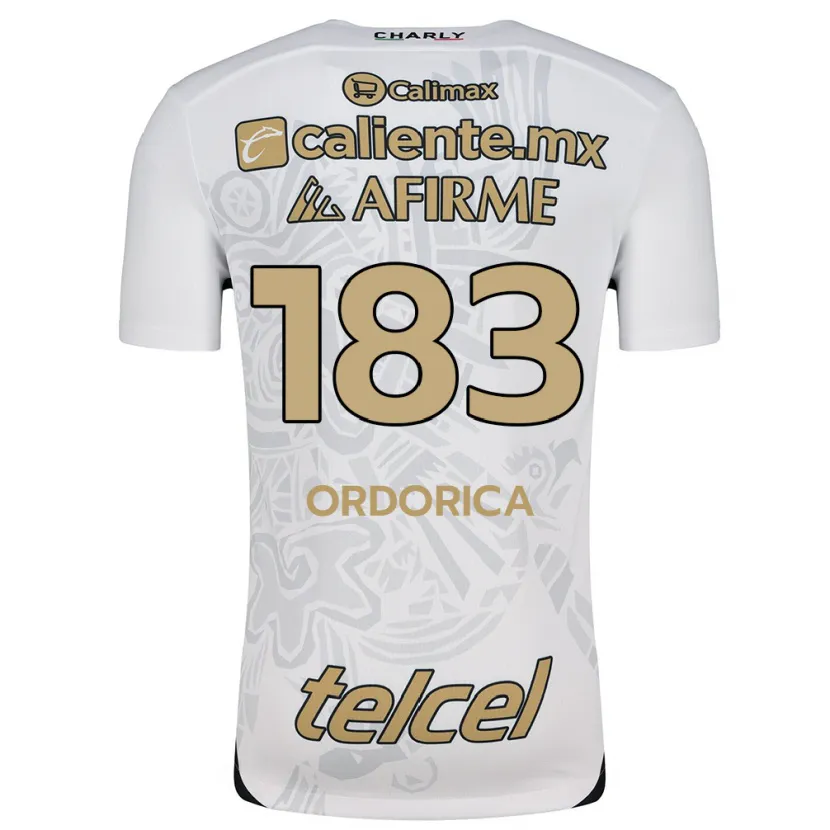 Danxen Mænd Brandon Ordorica #183 Hvid Sort Udebane Spillertrøjer 2024/25 Trøje T-Shirt