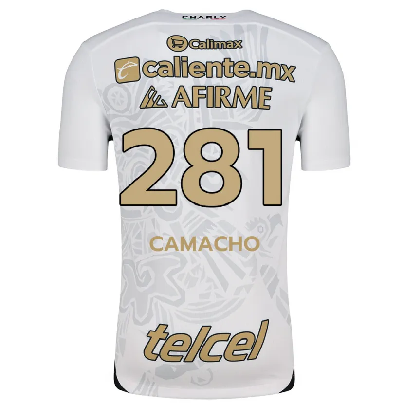 Danxen Mænd Javier Camacho #281 Hvid Sort Udebane Spillertrøjer 2024/25 Trøje T-Shirt