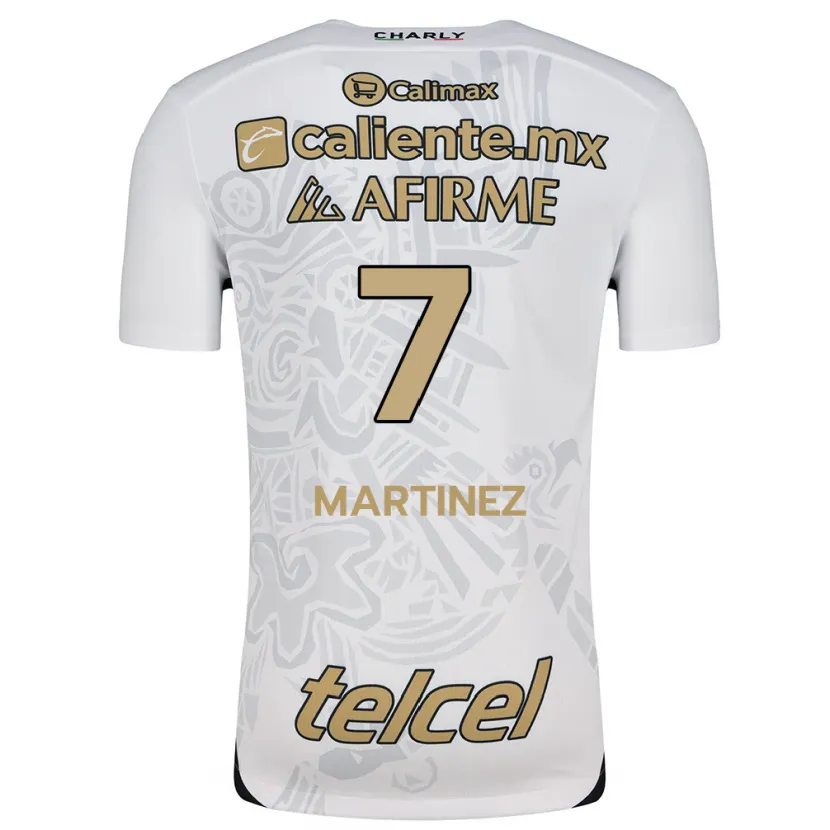 Danxen Mænd Alejandro Martínez #7 Hvid Sort Udebane Spillertrøjer 2024/25 Trøje T-Shirt