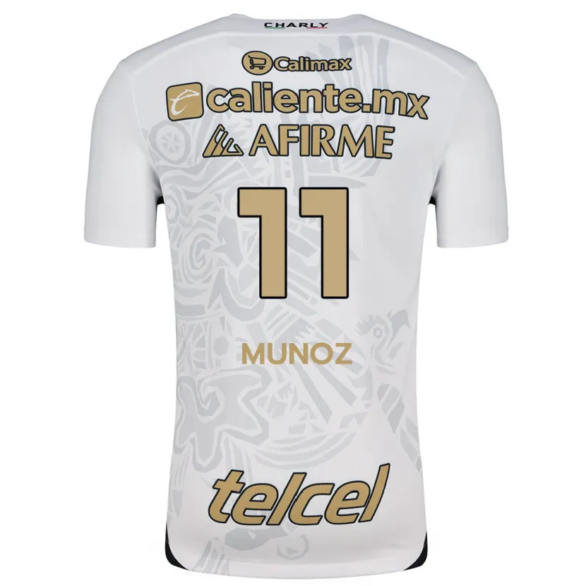 Danxen Mænd Sanjuana Muñoz #11 Hvid Sort Udebane Spillertrøjer 2024/25 Trøje T-Shirt