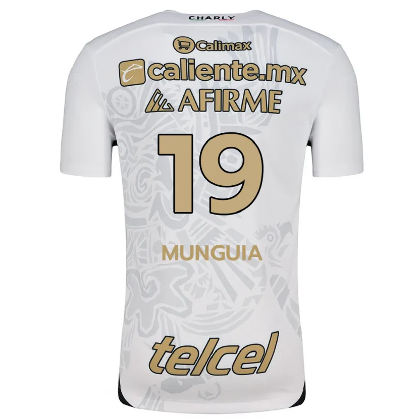 Danxen Mænd Mariana Munguía #19 Hvid Sort Udebane Spillertrøjer 2024/25 Trøje T-Shirt