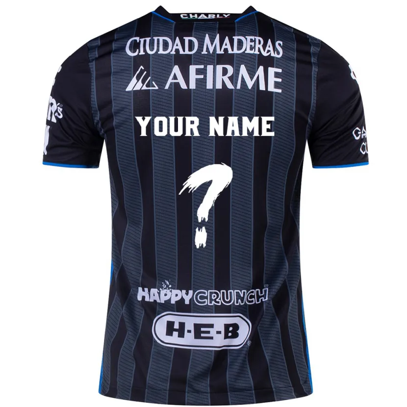 Danxen Mænd Dit Navn #0 Hvid Sort Udebane Spillertrøjer 2024/25 Trøje T-Shirt