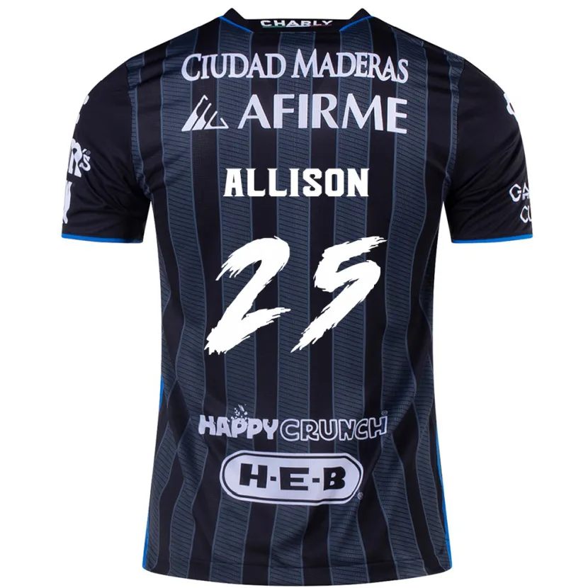 Danxen Mænd Guillermo Allison #25 Hvid Sort Udebane Spillertrøjer 2024/25 Trøje T-Shirt