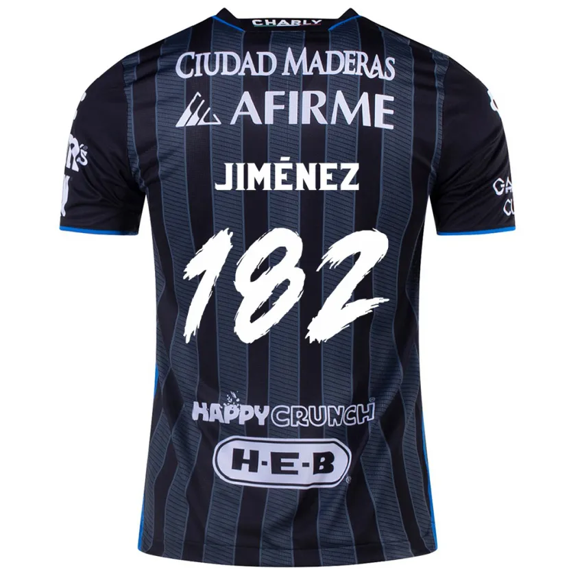 Danxen Mænd Carlos Jiménez #182 Hvid Sort Udebane Spillertrøjer 2024/25 Trøje T-Shirt