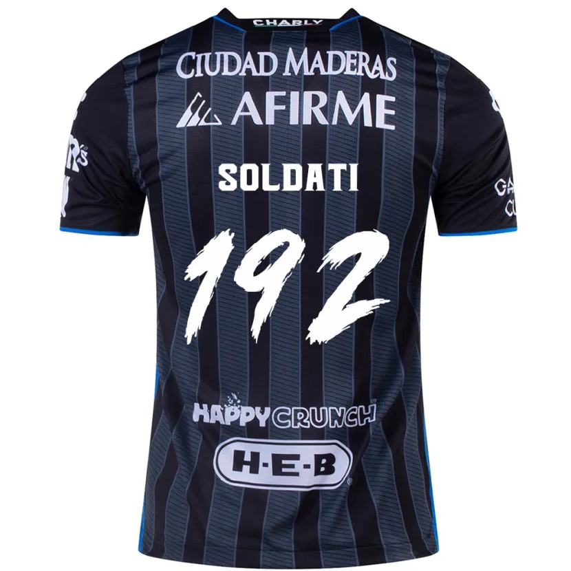 Danxen Mænd Carlo Soldati #192 Hvid Sort Udebane Spillertrøjer 2024/25 Trøje T-Shirt