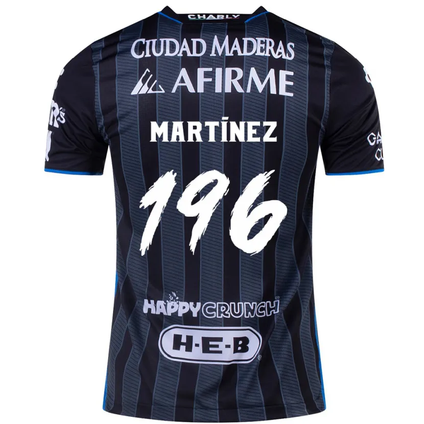 Danxen Mænd Diego Martínez #196 Hvid Sort Udebane Spillertrøjer 2024/25 Trøje T-Shirt