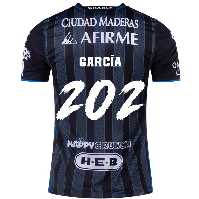 Danxen Mænd Diego García #202 Hvid Sort Udebane Spillertrøjer 2024/25 Trøje T-Shirt