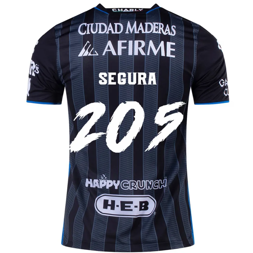 Danxen Mænd Mathías Segura #205 Hvid Sort Udebane Spillertrøjer 2024/25 Trøje T-Shirt