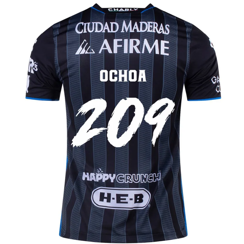 Danxen Mænd José Ochoa #209 Hvid Sort Udebane Spillertrøjer 2024/25 Trøje T-Shirt