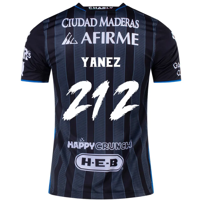 Danxen Mænd Sebastián Yánez #212 Hvid Sort Udebane Spillertrøjer 2024/25 Trøje T-Shirt