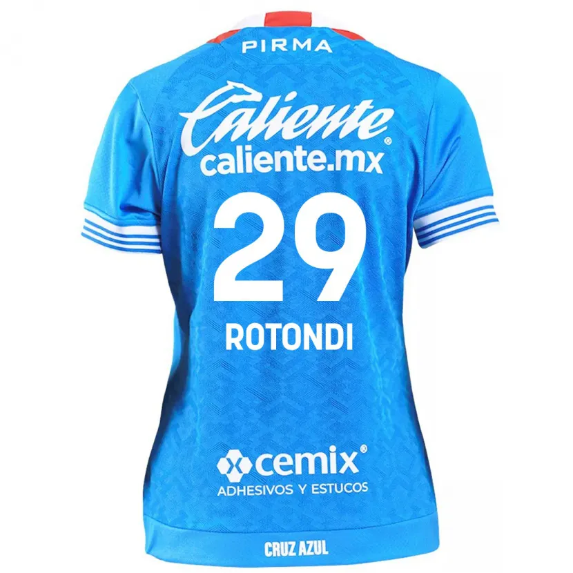 Danxen Kvinder Carlos Rotondi #29 Himmelblå Hjemmebane Spillertrøjer 2024/25 Trøje T-Shirt