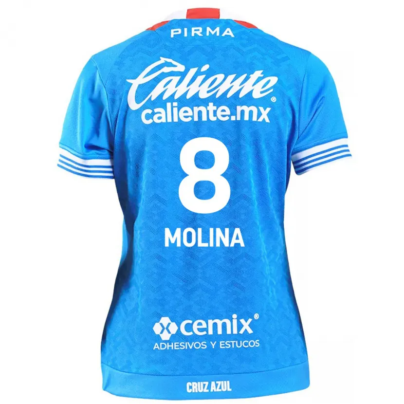 Danxen Kvinder Dalia Molina #8 Himmelblå Hjemmebane Spillertrøjer 2024/25 Trøje T-Shirt