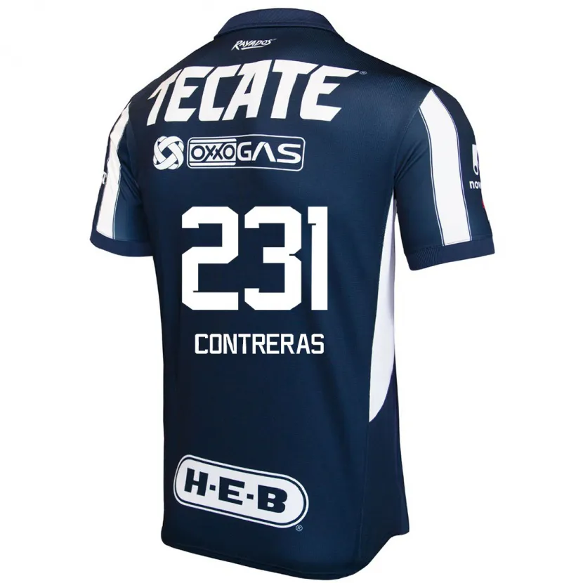 Danxen Kvinder Óscar Contreras #231 Blå Rød Hvid Hjemmebane Spillertrøjer 2024/25 Trøje T-Shirt